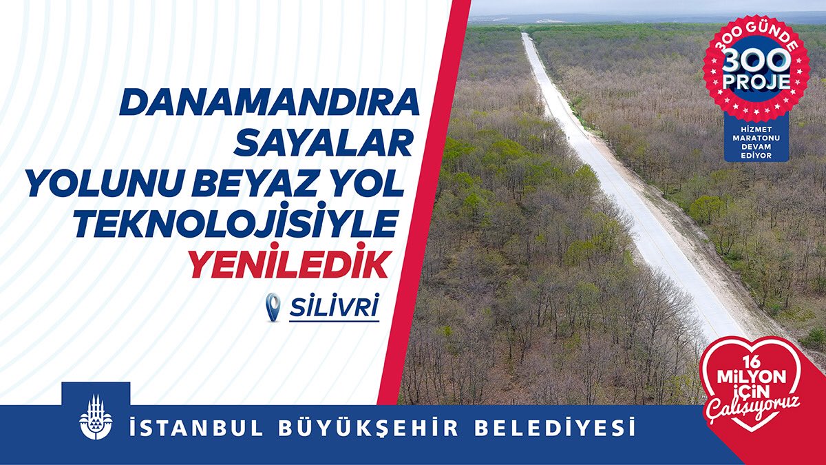 Danamandıra Sayalar Yolunu Beyaz Yol Teknolojisiyle Yeniledik